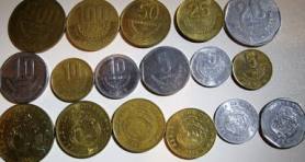 A variety of Colones coins A variety of Colones coins